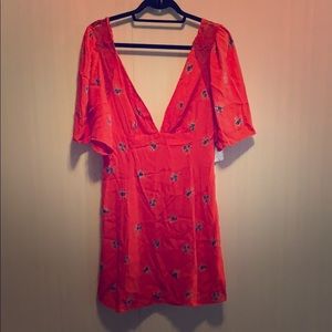 Orange Free People dress w/ open back